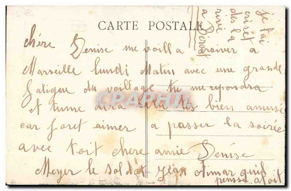 Marseille - La Fontaine cantini - CPA  — Rückseite
