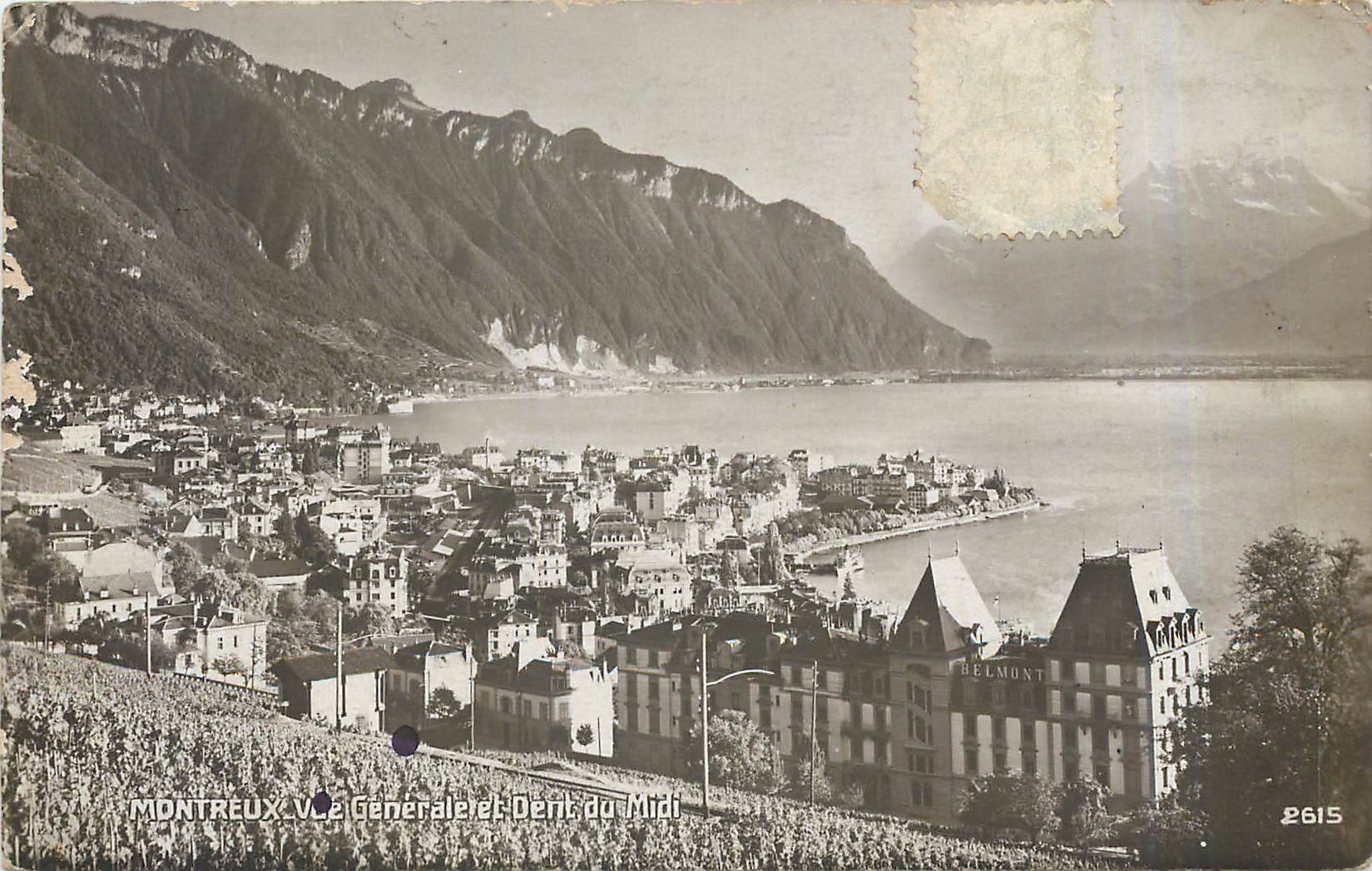 CPA Montreux Vue Generale dent du Midi 