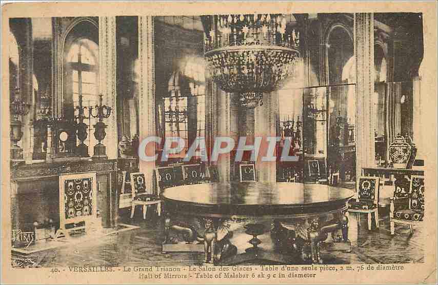 CPA Versailles Le Grand Trianon Le Salon des Glaces 