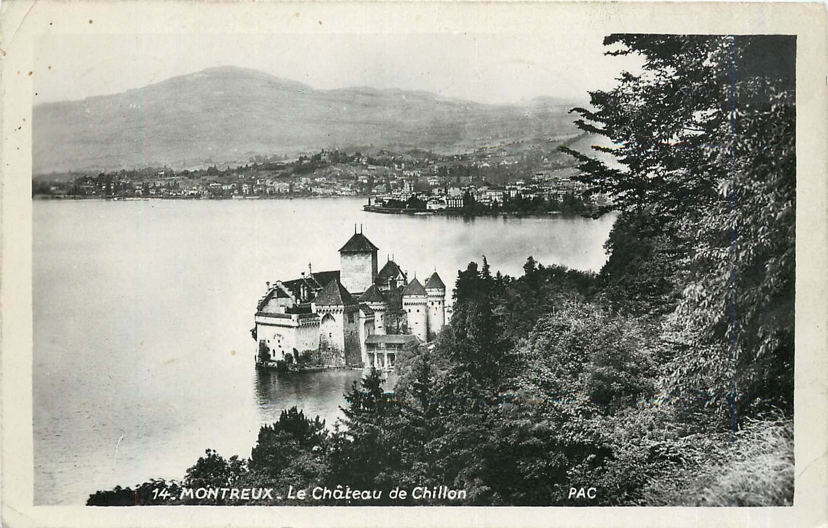 CPA Montreux Le Chateau de Chillon 