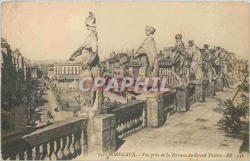 CPA Bordeaux Vue prise de la Terrasse du Grand Theatre 