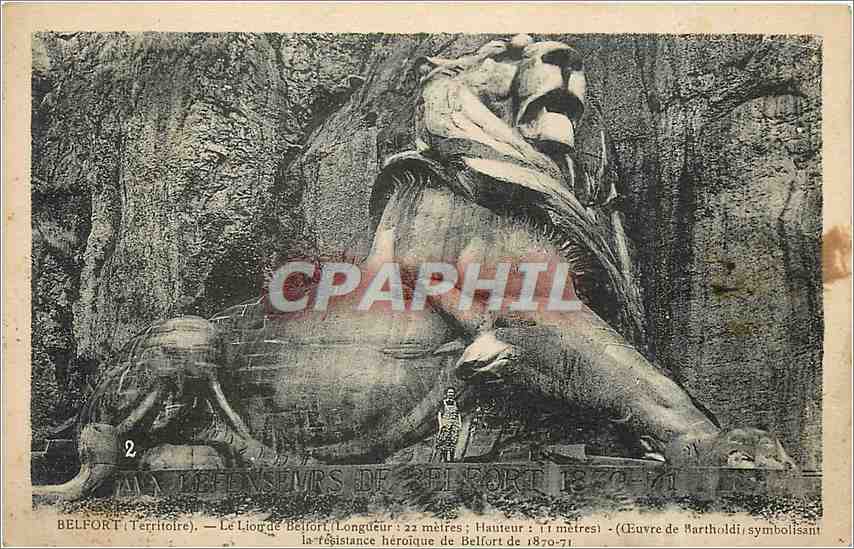 CPA Belfort Territoire Le Lion Belfort 
