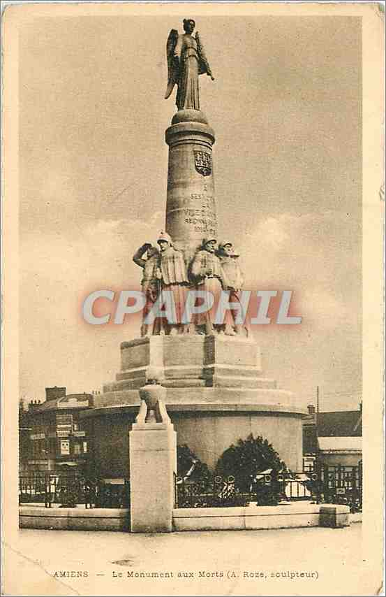 CPA Amiens Le Monument aux Morts 