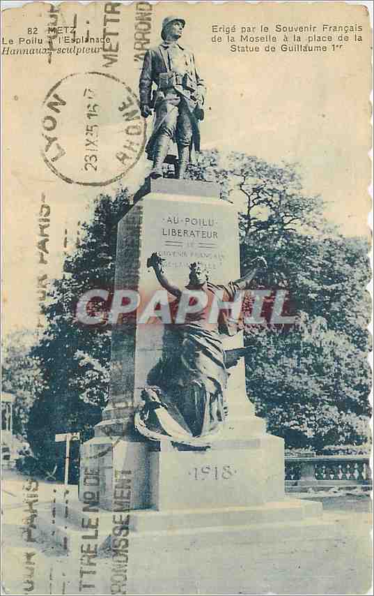 Statue de Guillaume Libérateur — Metz — Éd. Châtain, n° 107