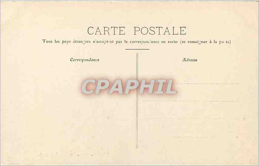 CPA Lyon La Manecanterie  — Rückseite