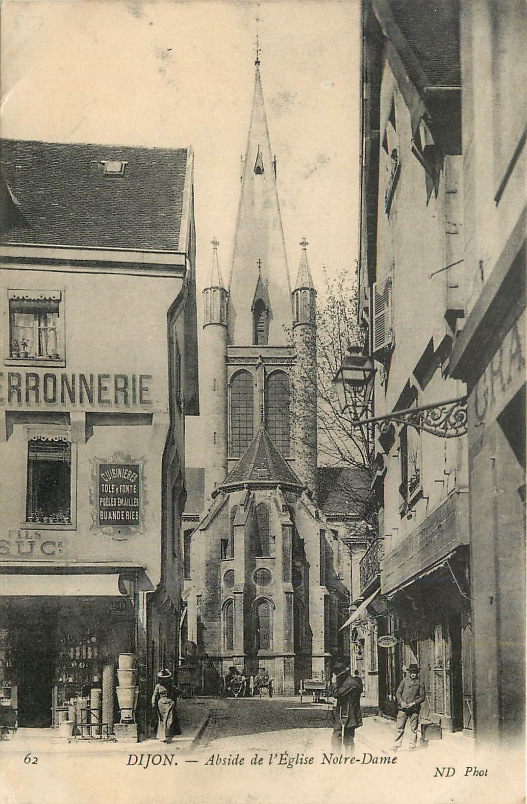 CPA Dijon Abside de l'Eglise Notre Dame Ferronerie