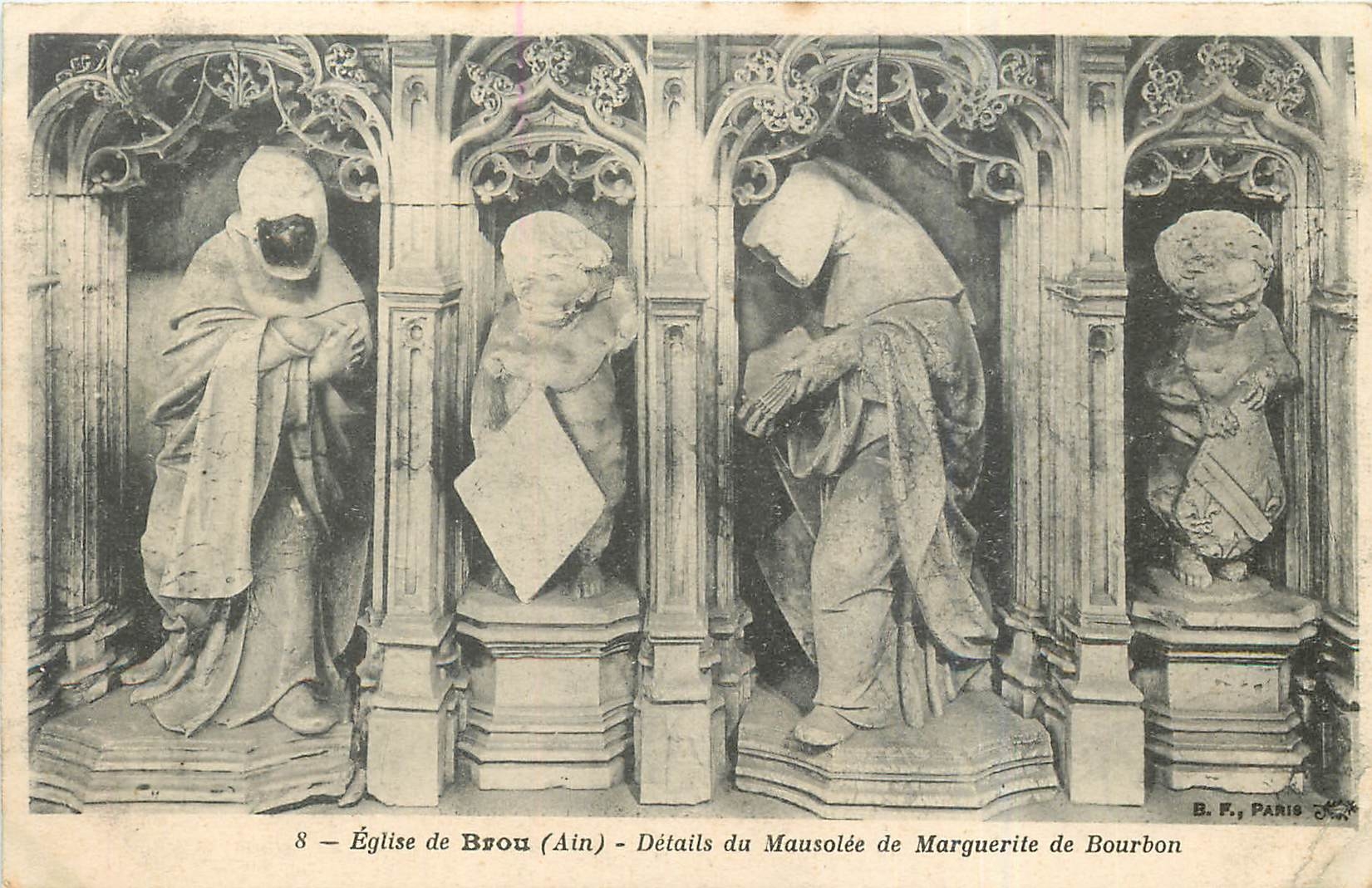CPA Eglise de Brou Ain Details du Mausolee de Marguerite de Bourbon 