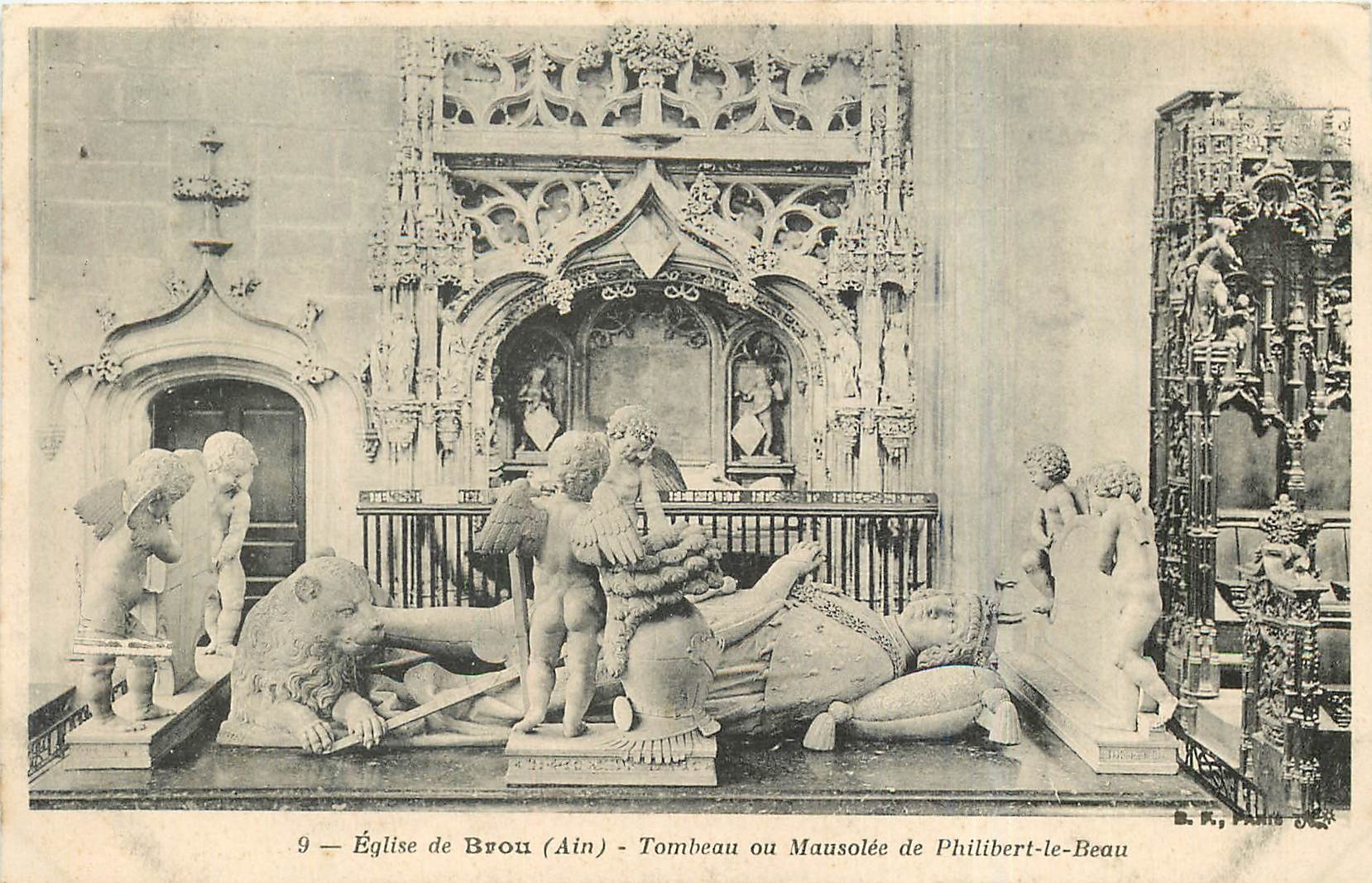 CPA Eglise de Brou Ain Tombeau ou Mansolee de Phillibert le Beau 