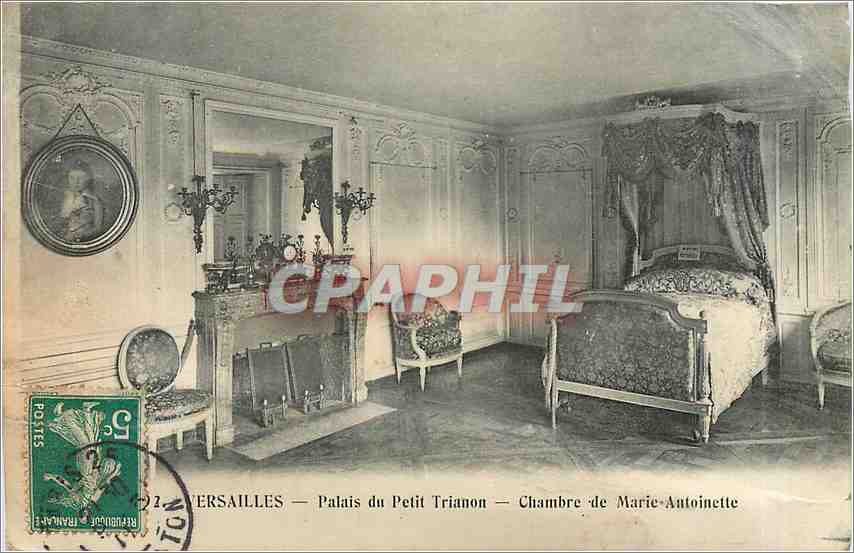 CPA Versailles Palais du Petit Trianon Chambre de Marie Antoinette 