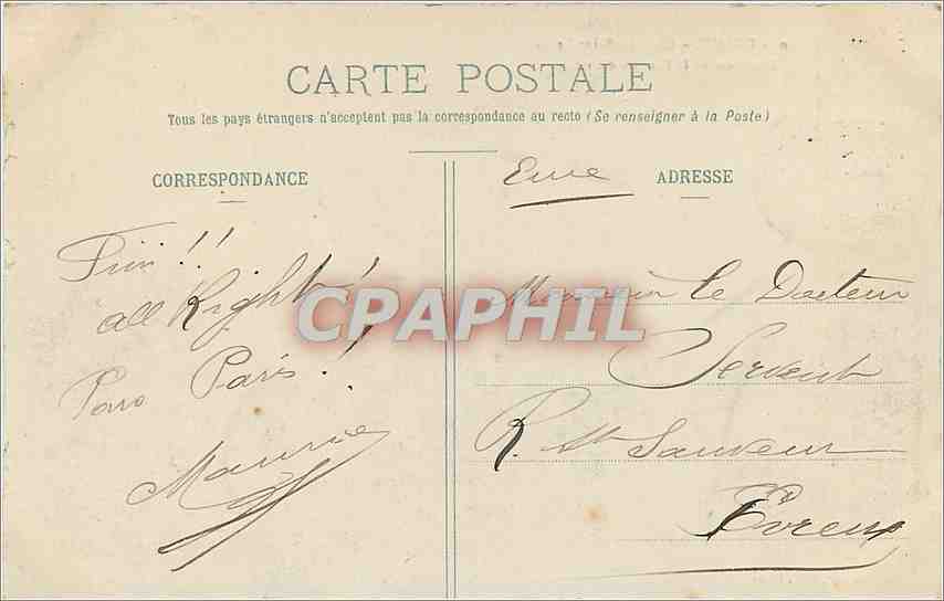 Dreux - Kapelle Saint-Louis — Grabstätte der Familie Orleans — G. Foucault, Verlag, Dreux — Rückseite