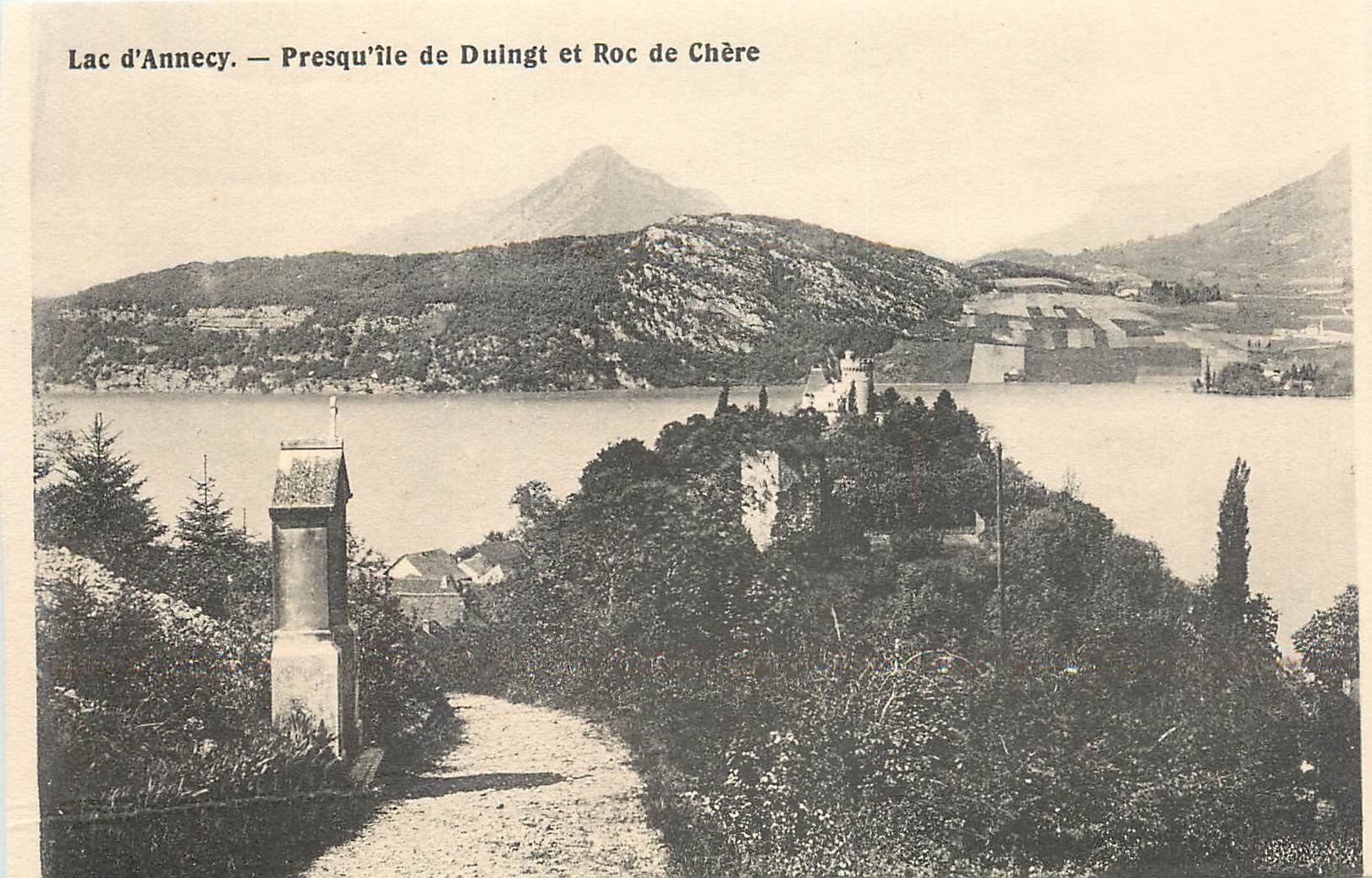 CPA Lac d'Annecy Presqu'ile de Duingt et Roc de Chere 