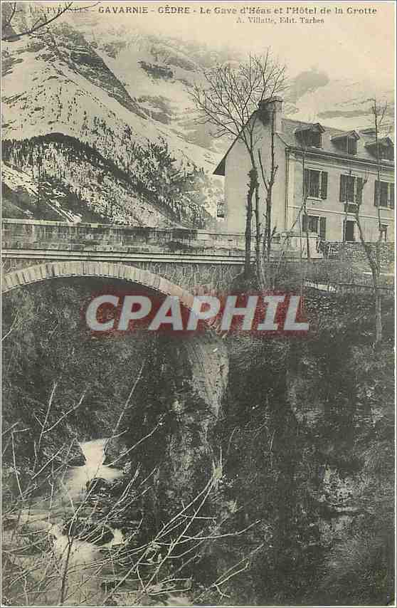 CPA Gavarnie Gedre Le Gave d'Heas et l'Hotel de la Grotte 