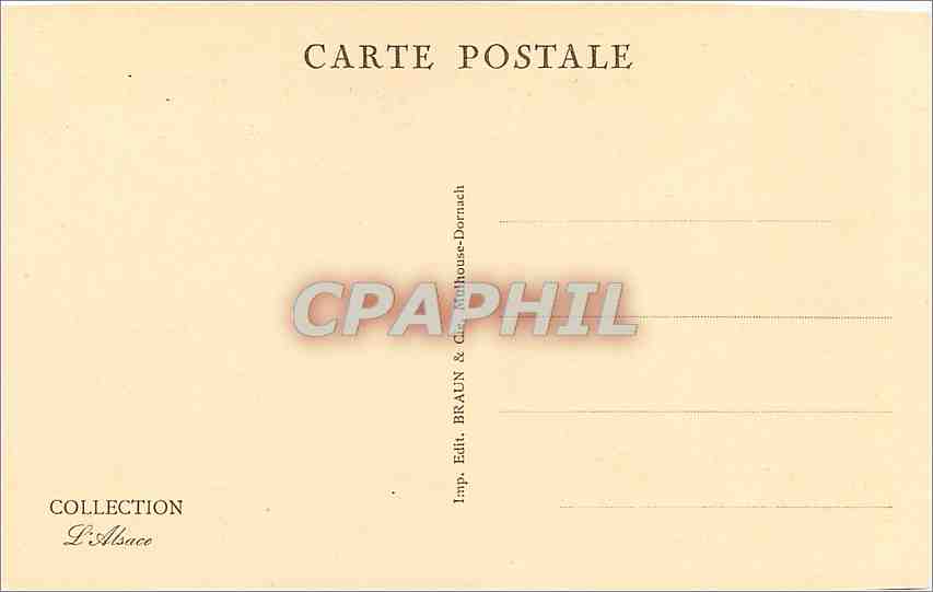 CPA Colmar Galerie Molly  — Rückseite