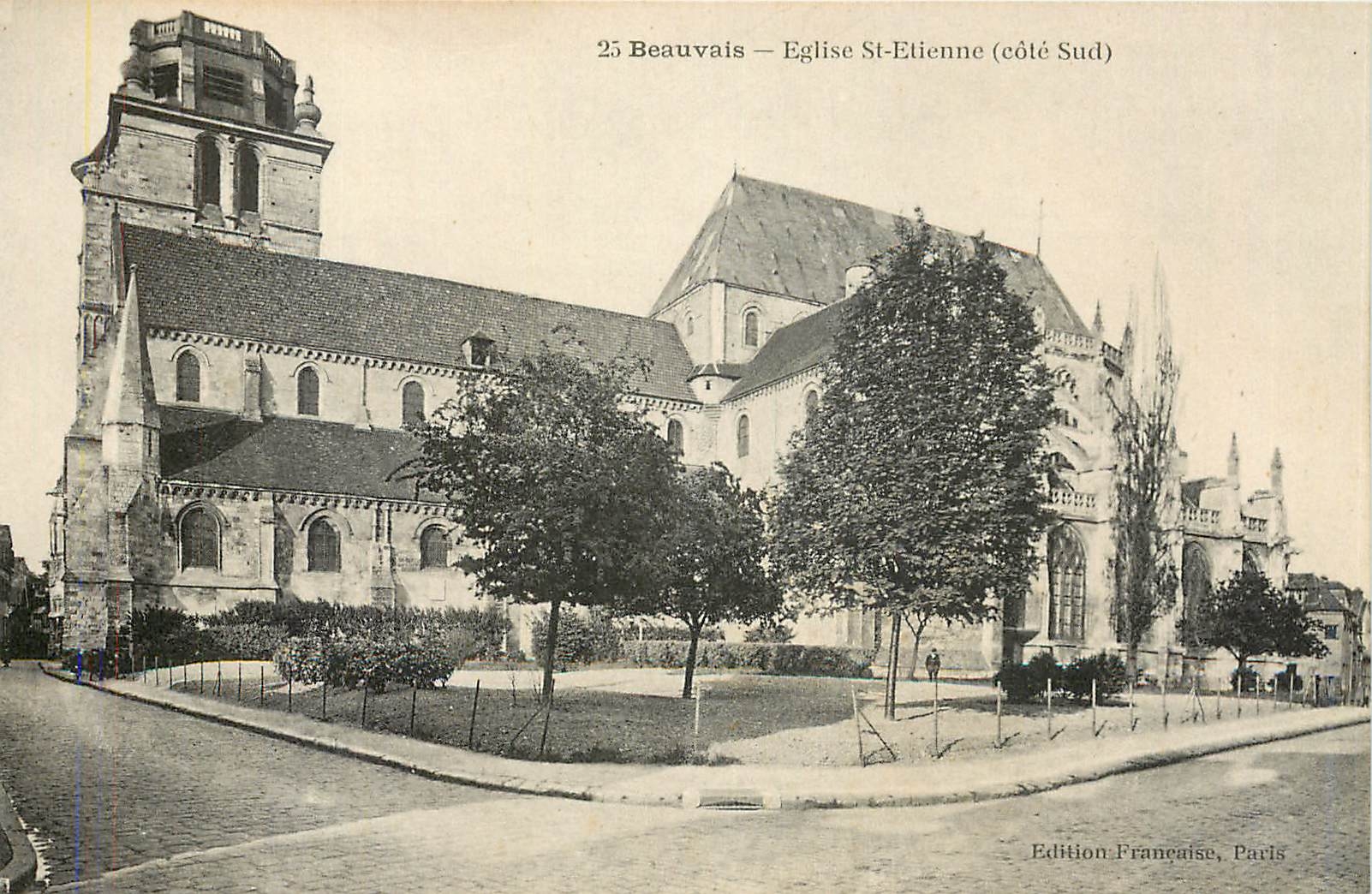 CPA Beauvais Eglise St Etienne Cote Sud 