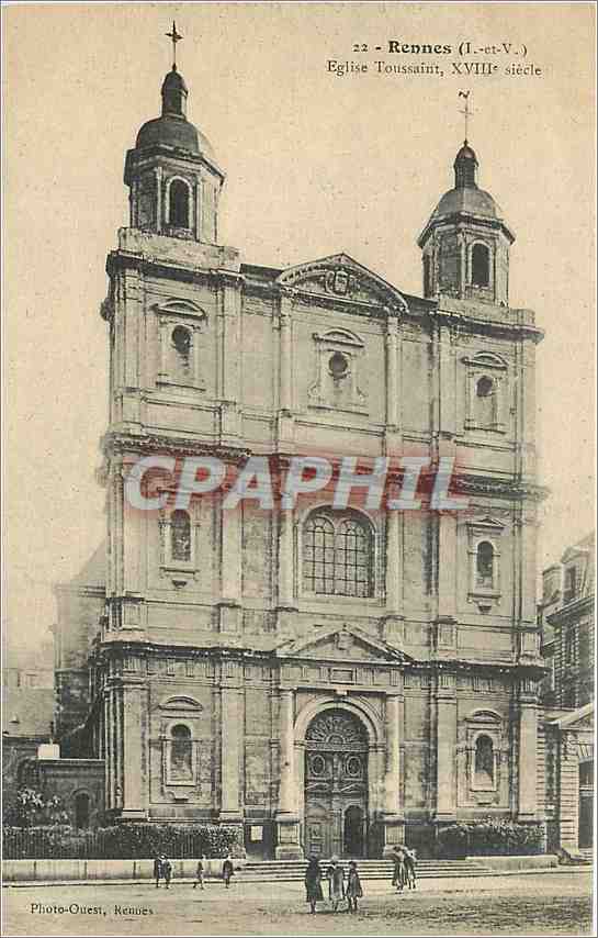 CPA Rennes L et V Eglise Toussaint 