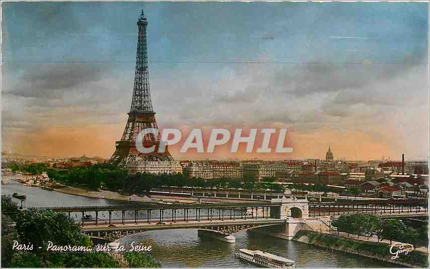 CPA Paris Panorama sur la Seine 