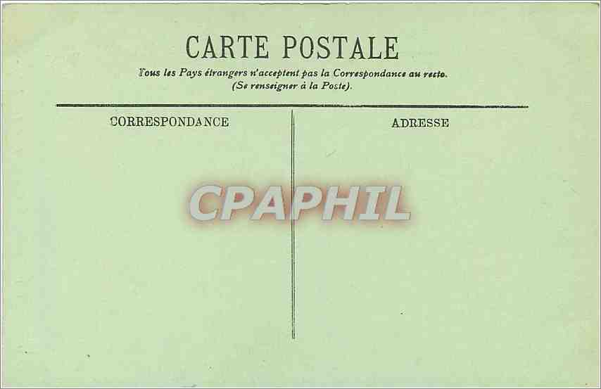 CPA Chateau de Versailles Le Lit de Louis XIV  — Verso