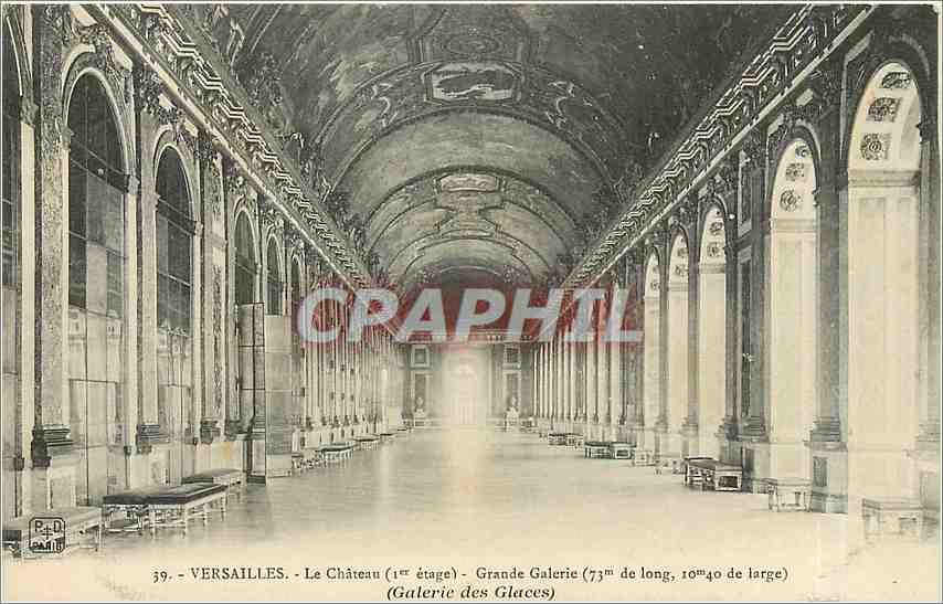 CPA Versailles Le Chateau Grande Galerie 