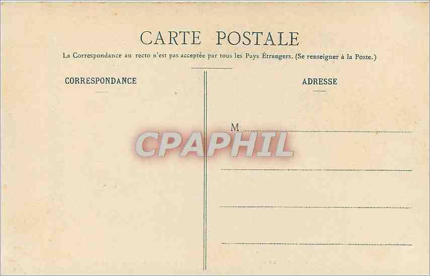 CPA Versailles Le Chateau Grande Galerie  — Rückseite