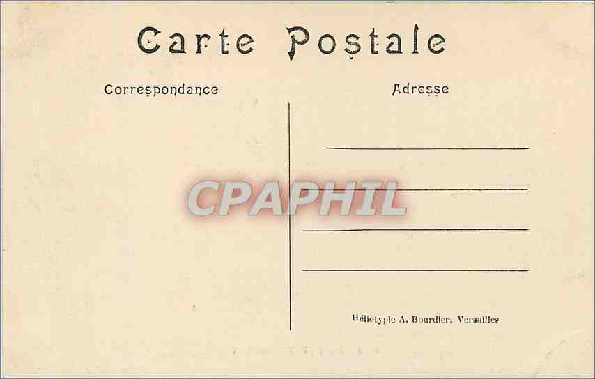 CPA Petit Trianon Versailles — Rückseite