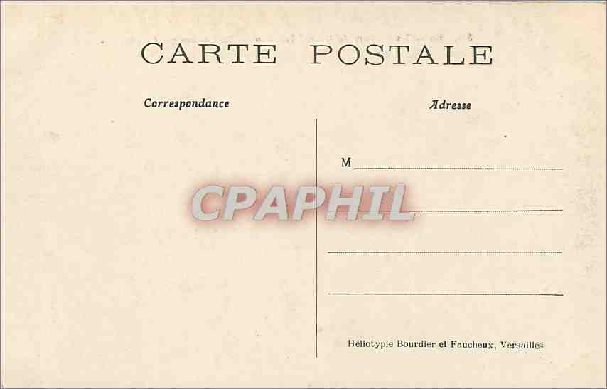 CPA Versailles Parc du Grand Trianon Bassin des Quatre pucelles  — Verso