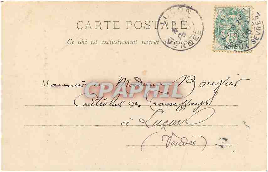 CPA St Loup sur Thouet Deux Sevres Entree du Chateau  — Rückseite