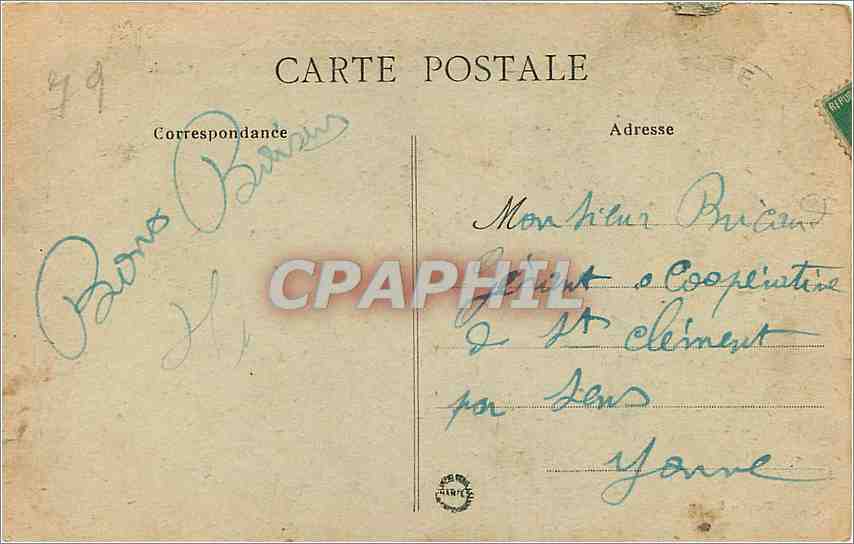 CPA D B Thouars D S L'Hotel de Ville appele Couvent des Genovefains au XVIII  — Back