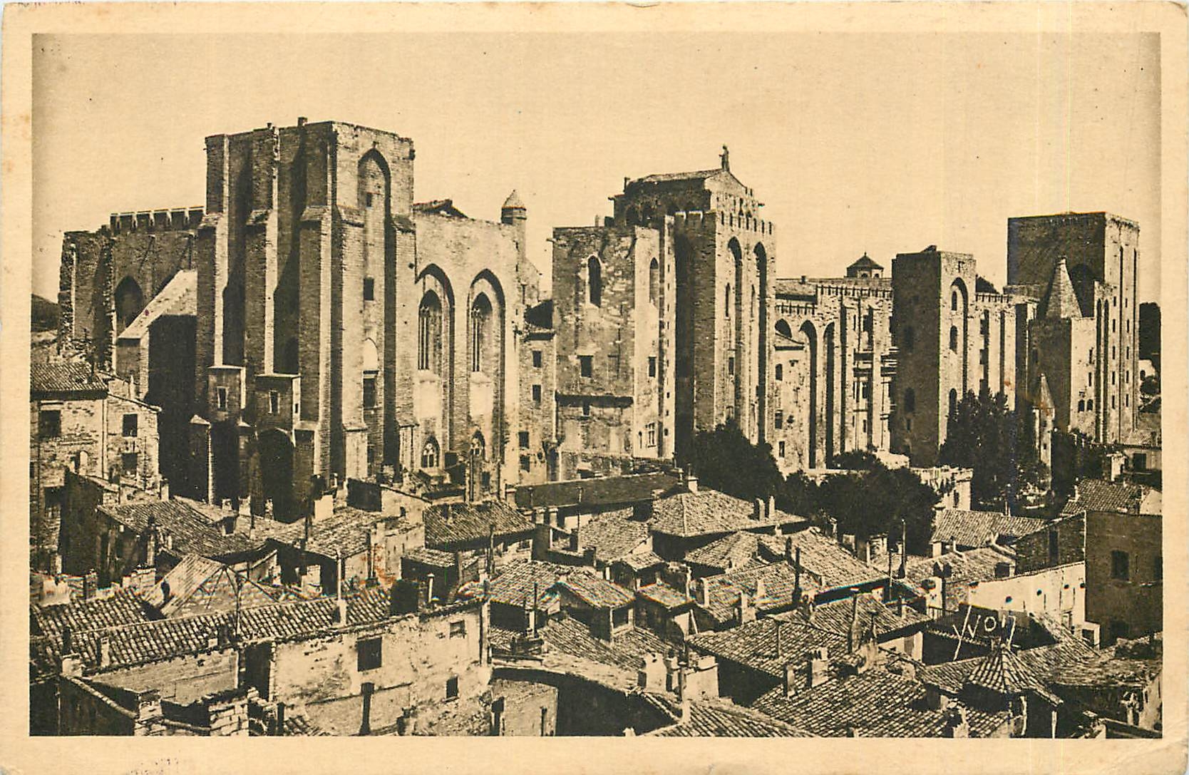 CPA Avignon Vaucluse Le Palais des Papes 