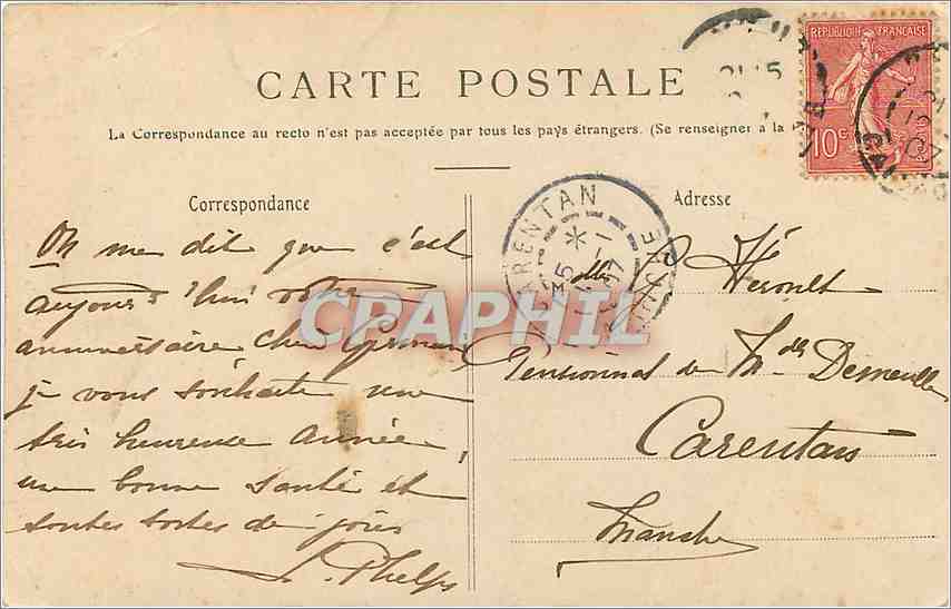 Bayeux — Ensemble de la Cathédrale, vue de l'Évêché — Éditeur R. D. — Rückseite