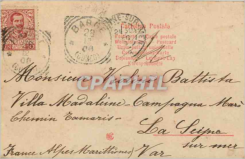 CPA Enfant — Verso