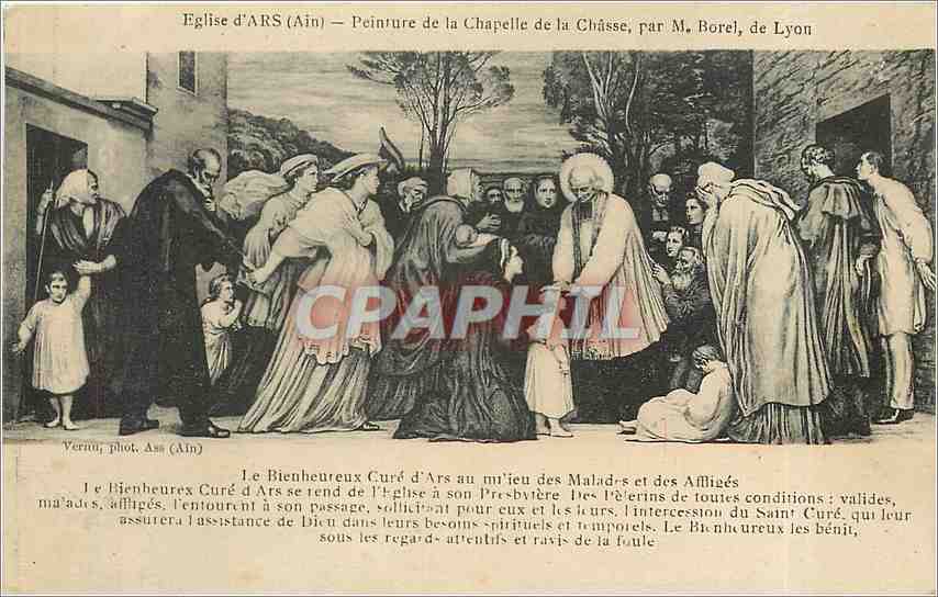 CPA Eglise d'Ars Ain Peinture de la Chapelle de la Chasse 
