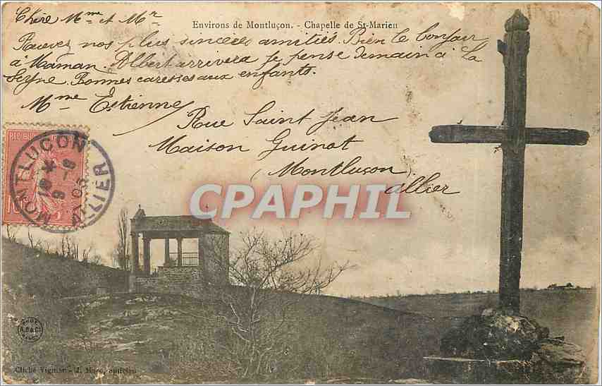 CPA Environs de Montlucon Chapelle de St Marien 
