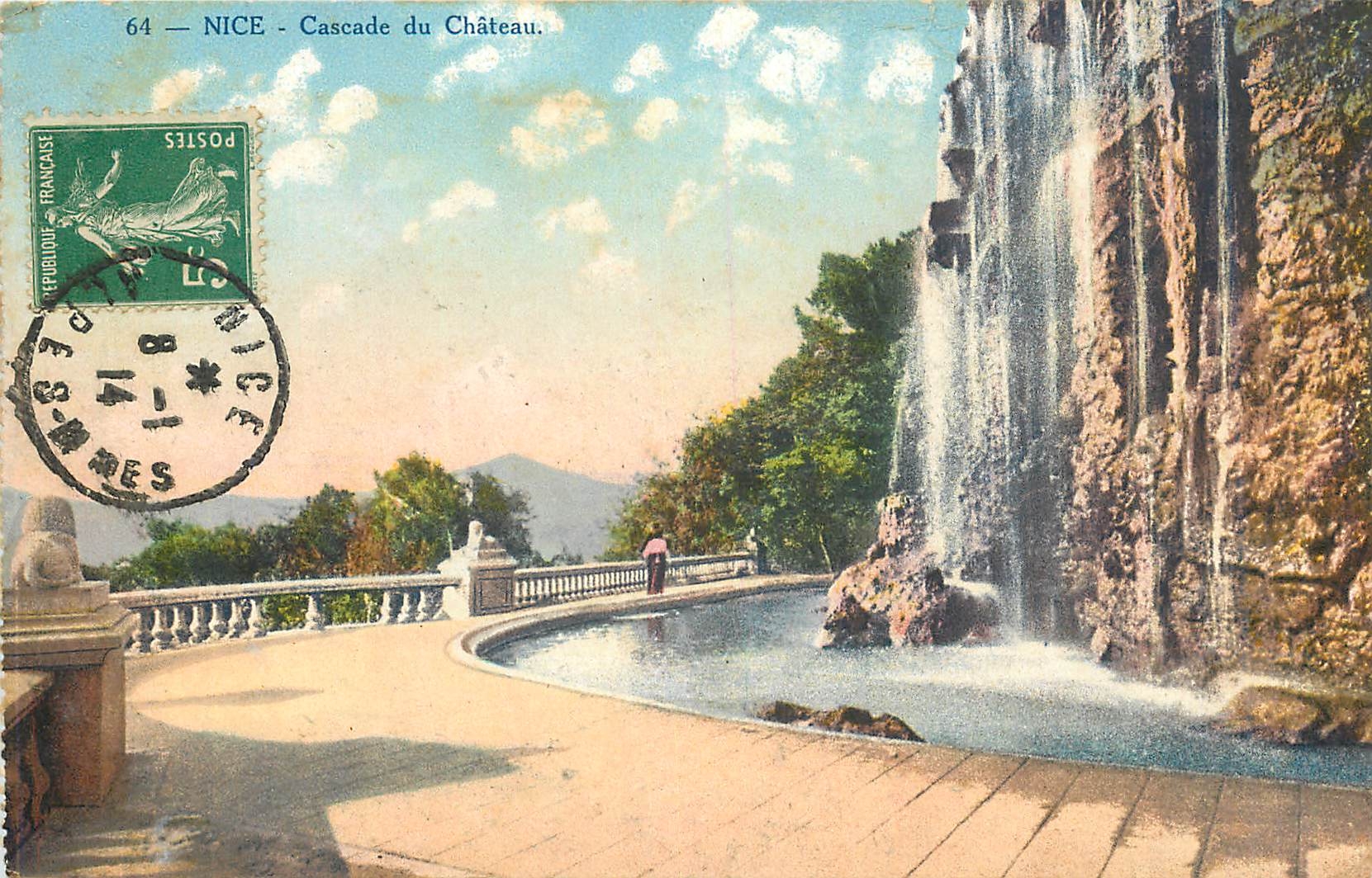 CPA Nice Cascade du Chateau 