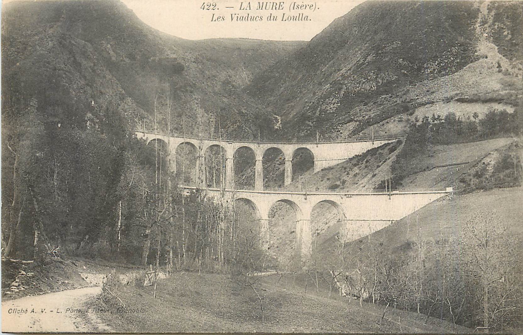 CPA La Mure Isere Les Viaduc du Loulla 