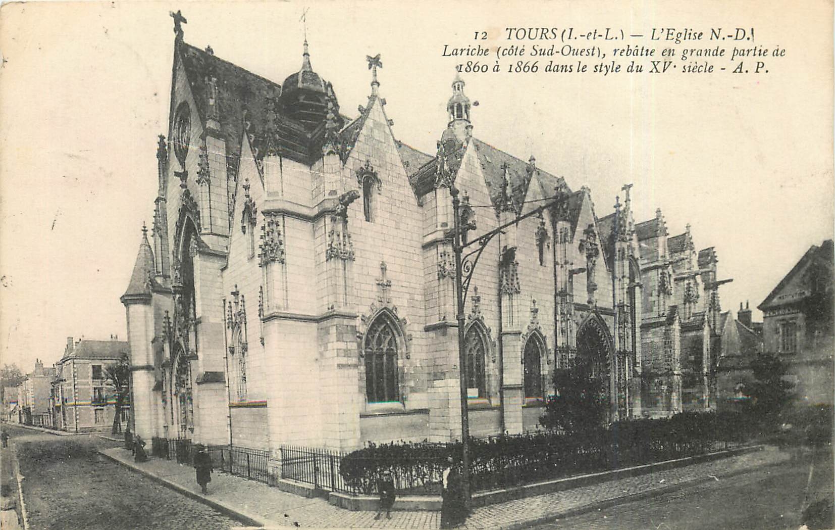 CPA Tours L et L L'Eglise N D Lariche 