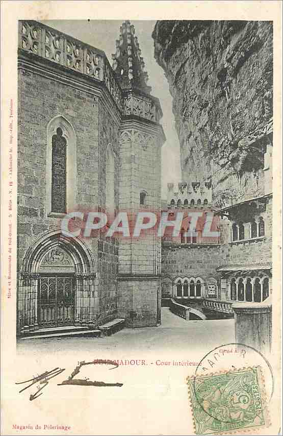 CPA Rocamadour Cour interieur 