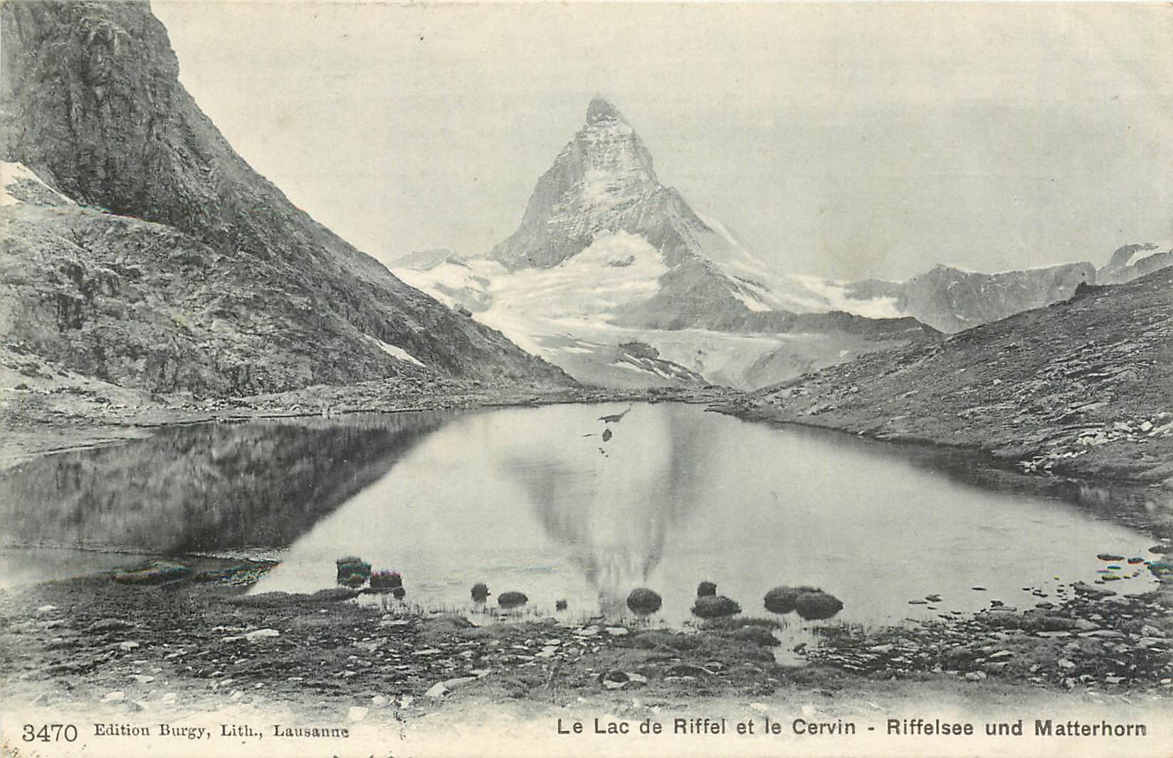 CPA Le Lac de Riffel et le Cervin Riffelsee und Matterhorn 