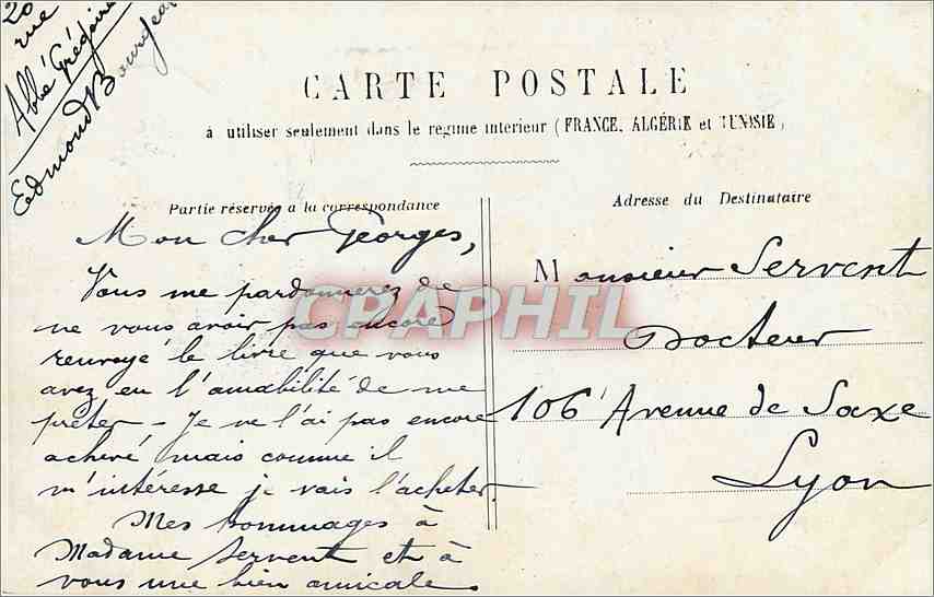 CPA Paris Bois de Boulogne Allee des Acacias  — Rückseite
