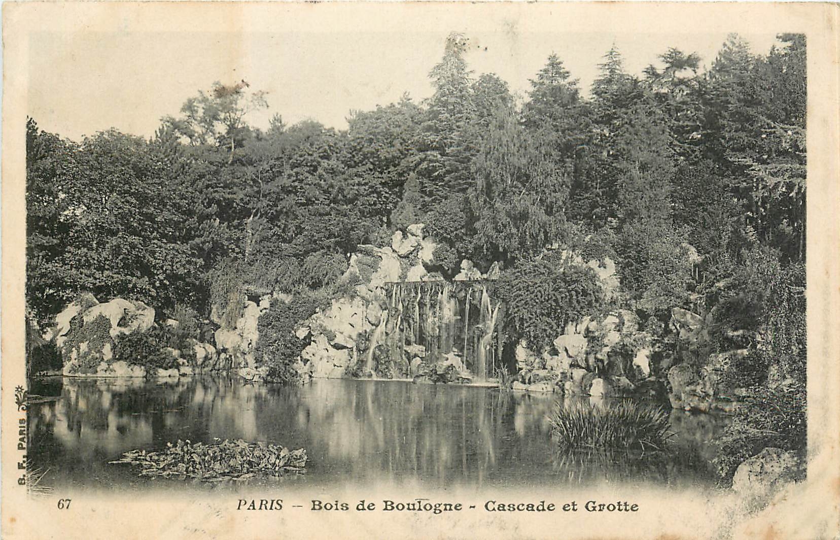 CPA Paris Bois de Boulogne Cascade et Grotte 