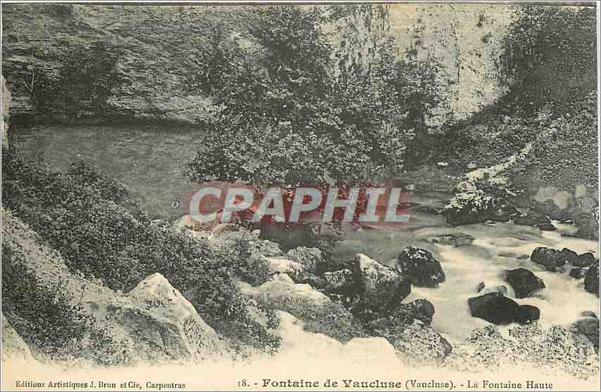 CPA Fontaine de Vaucluse La Fontaine Haute 