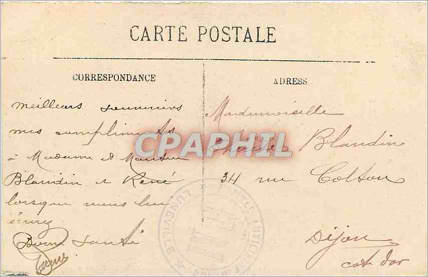 Lunéville — Le Petit Château construit par le Prince Charles, fils cadet du Duc Léopold — LL — Rückseite