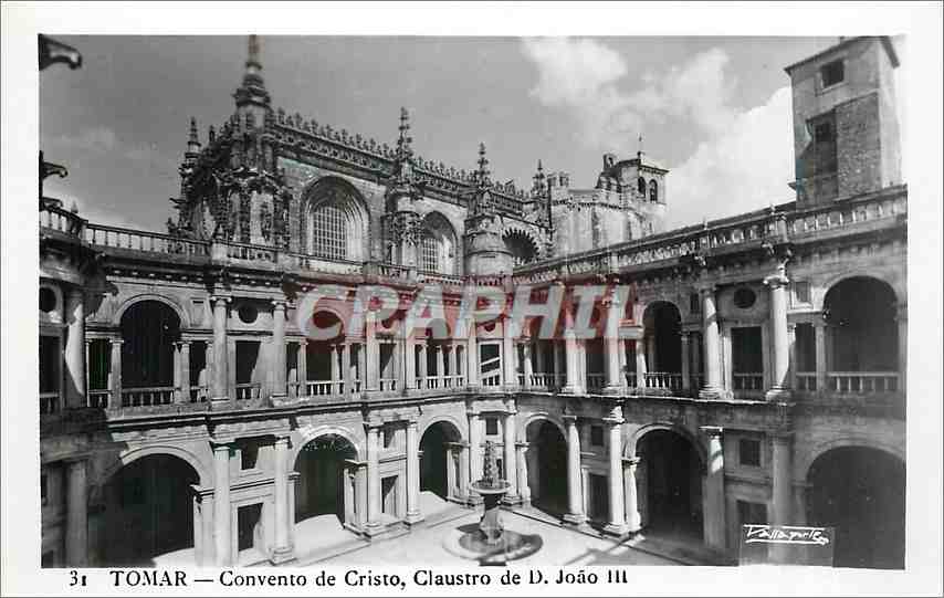 CPA Tomar Convento de Cristo Claustro de D Joao III 