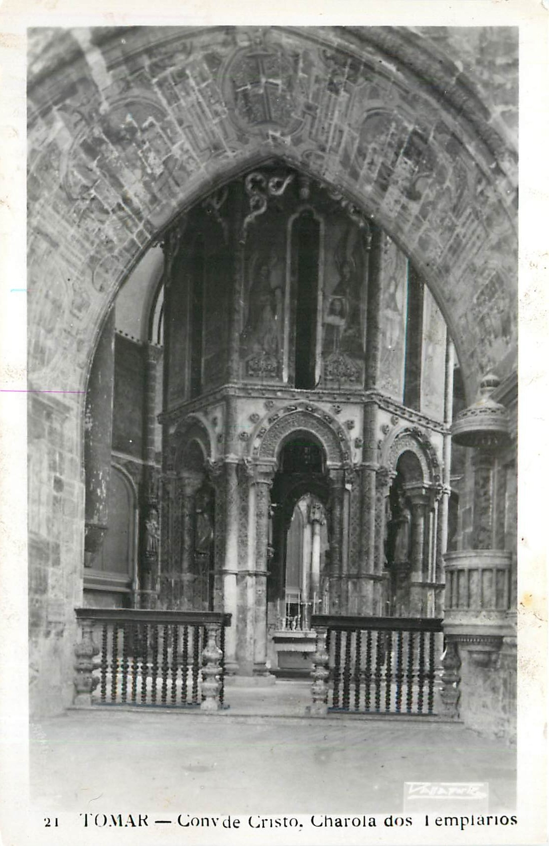 CPA Tomar Convento de Cristo Charola dos l'Emplarios 