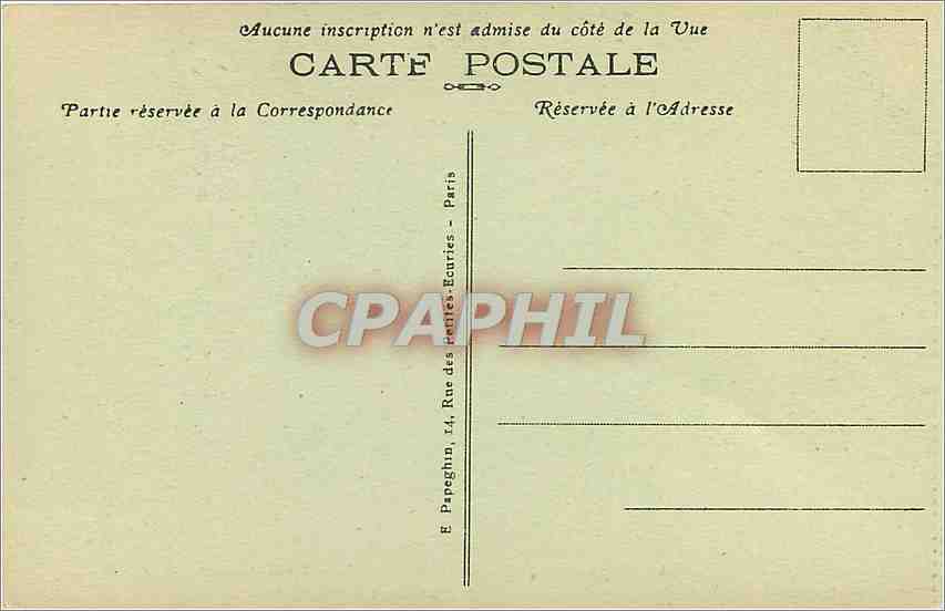 Palais de FONTAINEBLEAU — La Chapelle — A.P. — Rückseite
