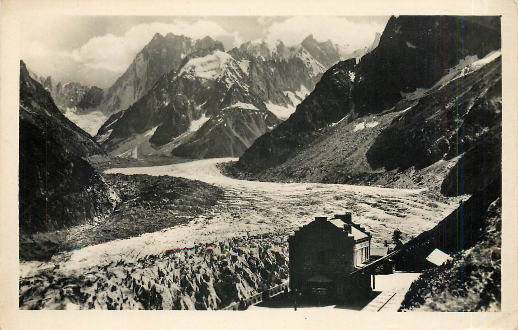 CPA Chamonix Mont Blanc Gare de Montenvers et Mer de Glace 