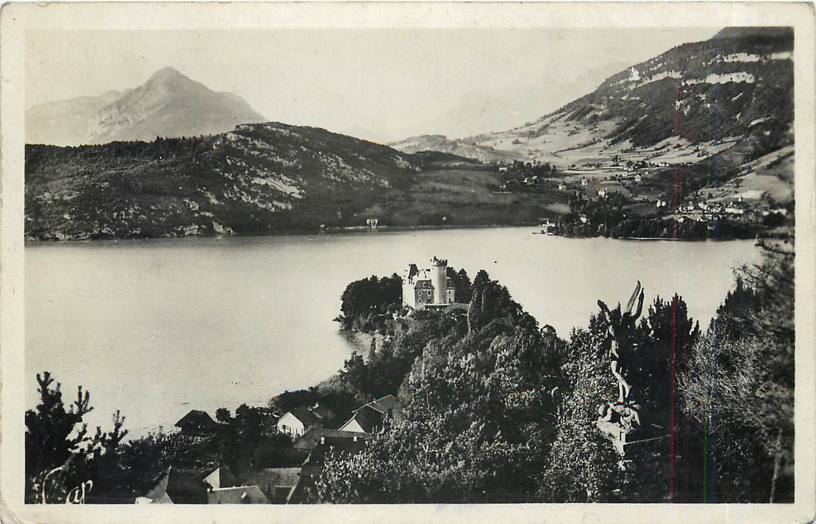 CPA Lac d'Annecy Chateau de Duingt 