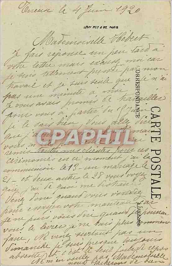 CPA Evreux Le Palais de Justice  — Rückseite