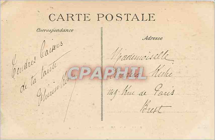 CPA Paris Pont Alexandre Premiere pierre par le Tzar Nicolas II Russie Russia — Rückseite