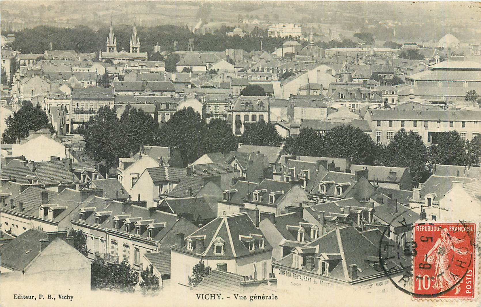CPA Vichy Vue generale 
