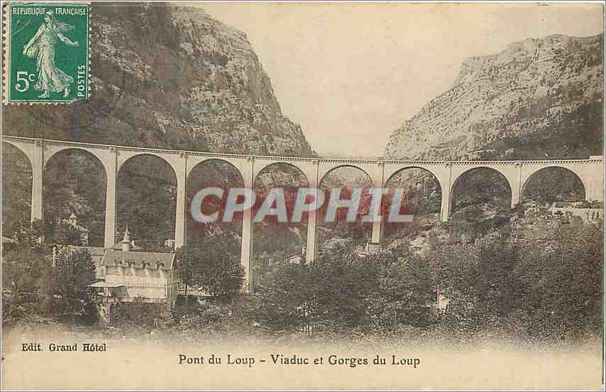 CPA Pont du Loup Viaduc et Gorges du Loup 